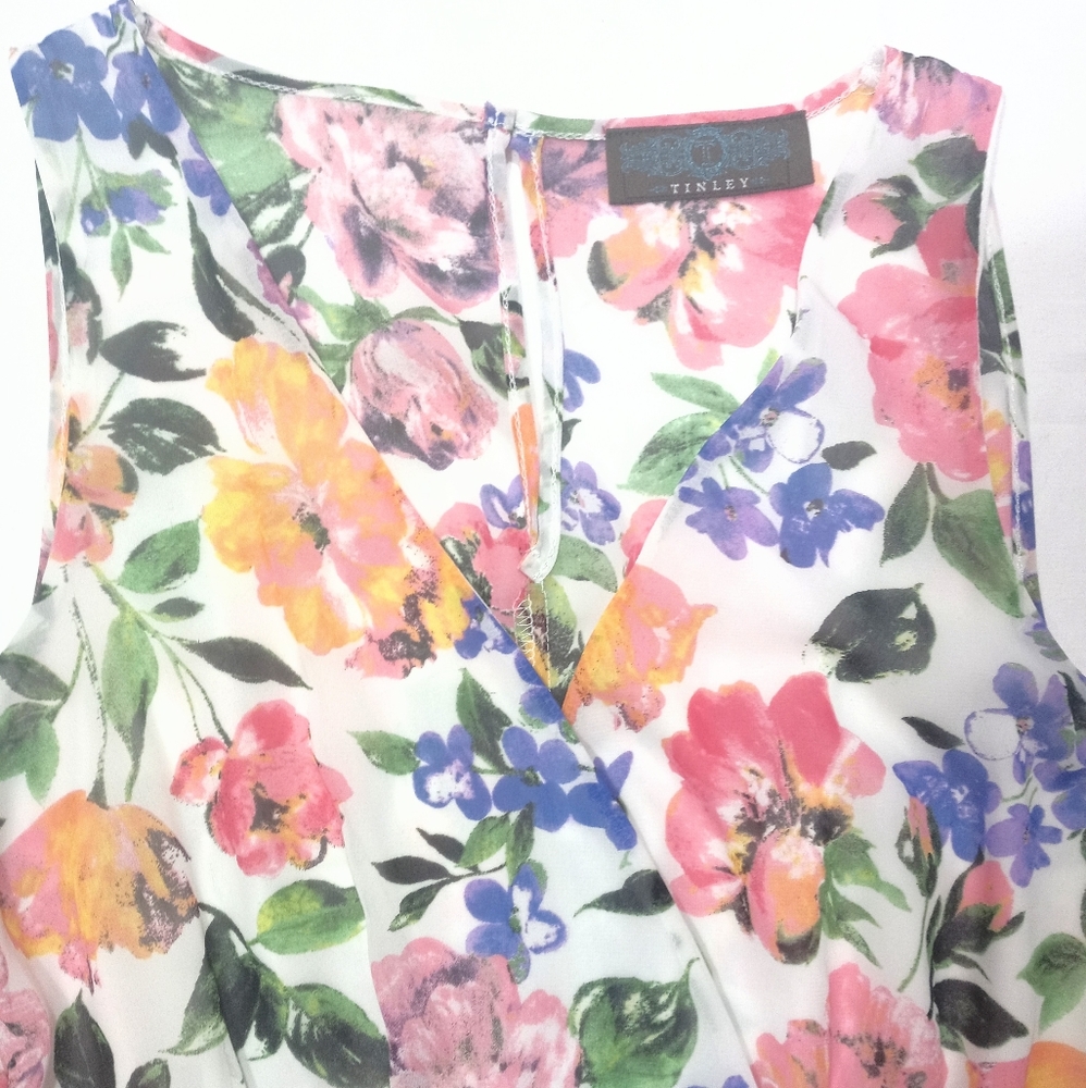 SOLD✌️Tinley "Peppermint" Floral Print Romper - Picture 8 of 8